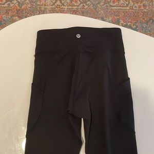 Black lululemon invigorate leggings size 4